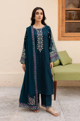 NIHAN EMBROIDERED 3-PIECE Stitched Dress.