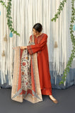 AYAT EMBROIDERED 3-PIECE WITH SHAWL Stitched Dress.