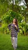 MAHRO 2-PIECE Stitched Dress. (Farshi Shalwar)