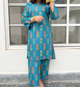 RANG RASIYA Flower Print 2pc Stitched Dress