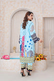 SKY HEAVEN Digital Printed Premium Silk 2Pc Stitched Dress.