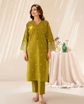 RUBY BLUSH EMBROIDERED 2-PIECE Stitched Dress.