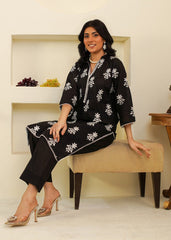 WHITE TATREEZ 2PC EMBROIDERED