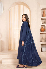 Navy Azurita Stitched 3Pcs