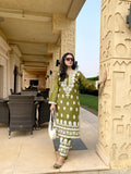 Indian Chikankari Embossed 2Pc