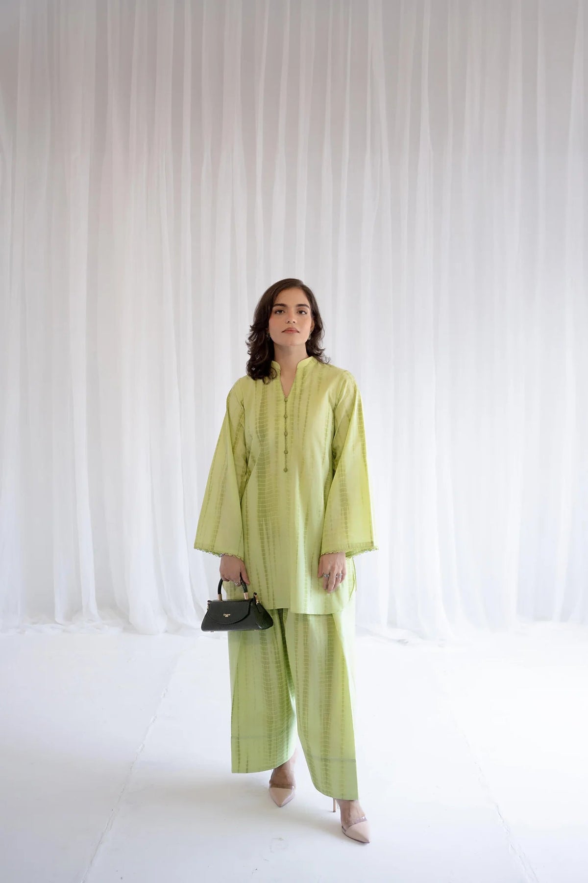 ILMA Lemon 2-PIECE Stitched Dress. (Farshi Shalwar)
