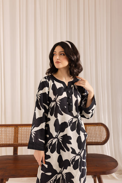INK PETAL Co Ord Digital Print 2-Piece Stitched Dress.
