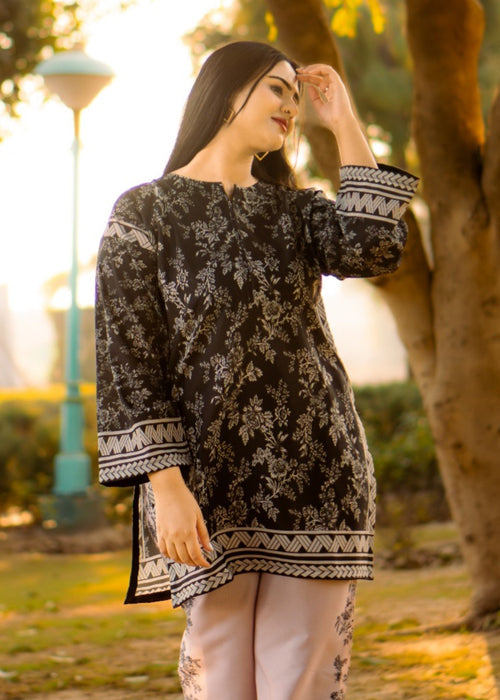 DILRUBA Co Ord Digital Print 2-Piece Stitched Dress.