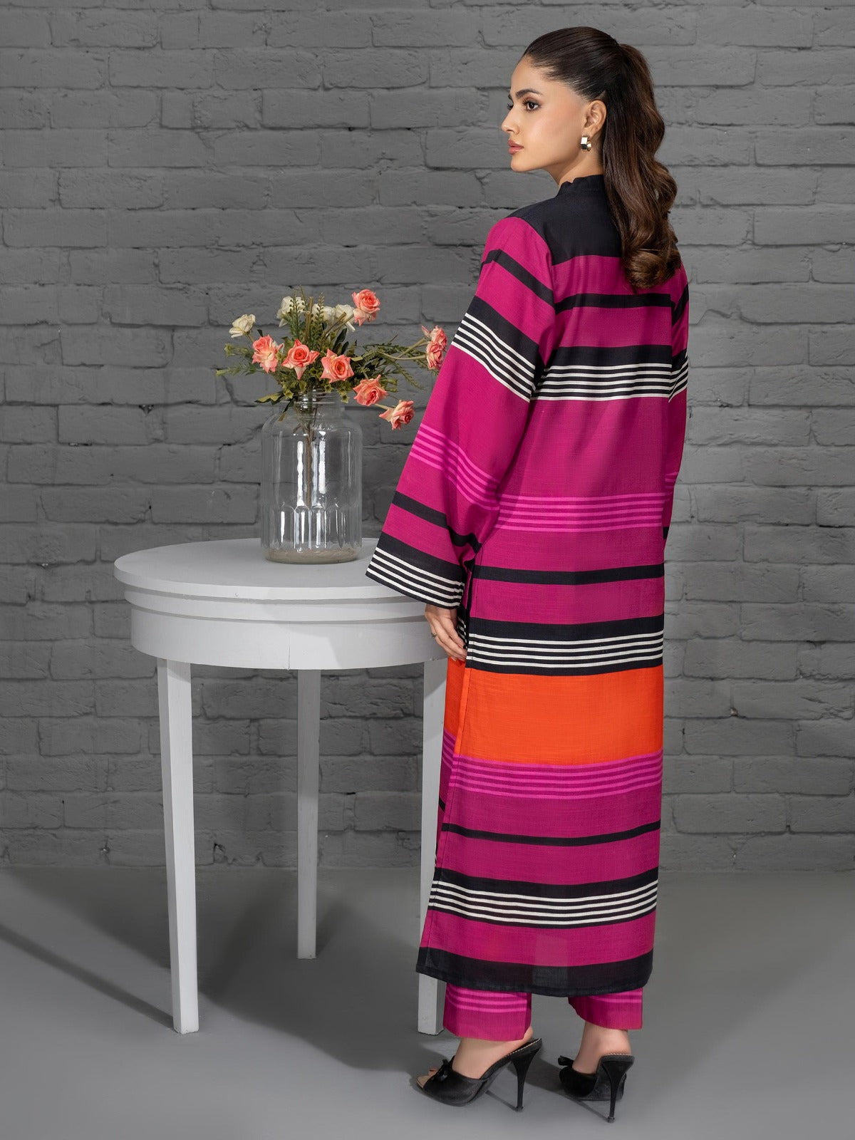 MAHNOOR Co Ord Digital Print 2-Piece Stitched Dress.