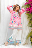Pink Floral Digital 2 Pc