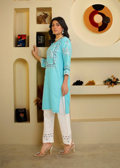 SKY STONE 2PC EMBROIDERED