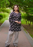 MAHRO 2-PIECE Stitched Dress. (Farshi Shalwar)