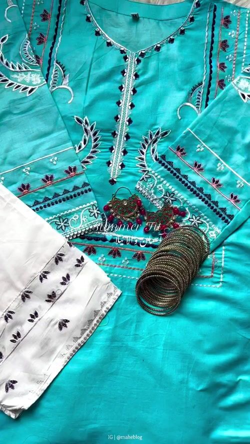 SKY STONE 2PC EMBROIDERED
