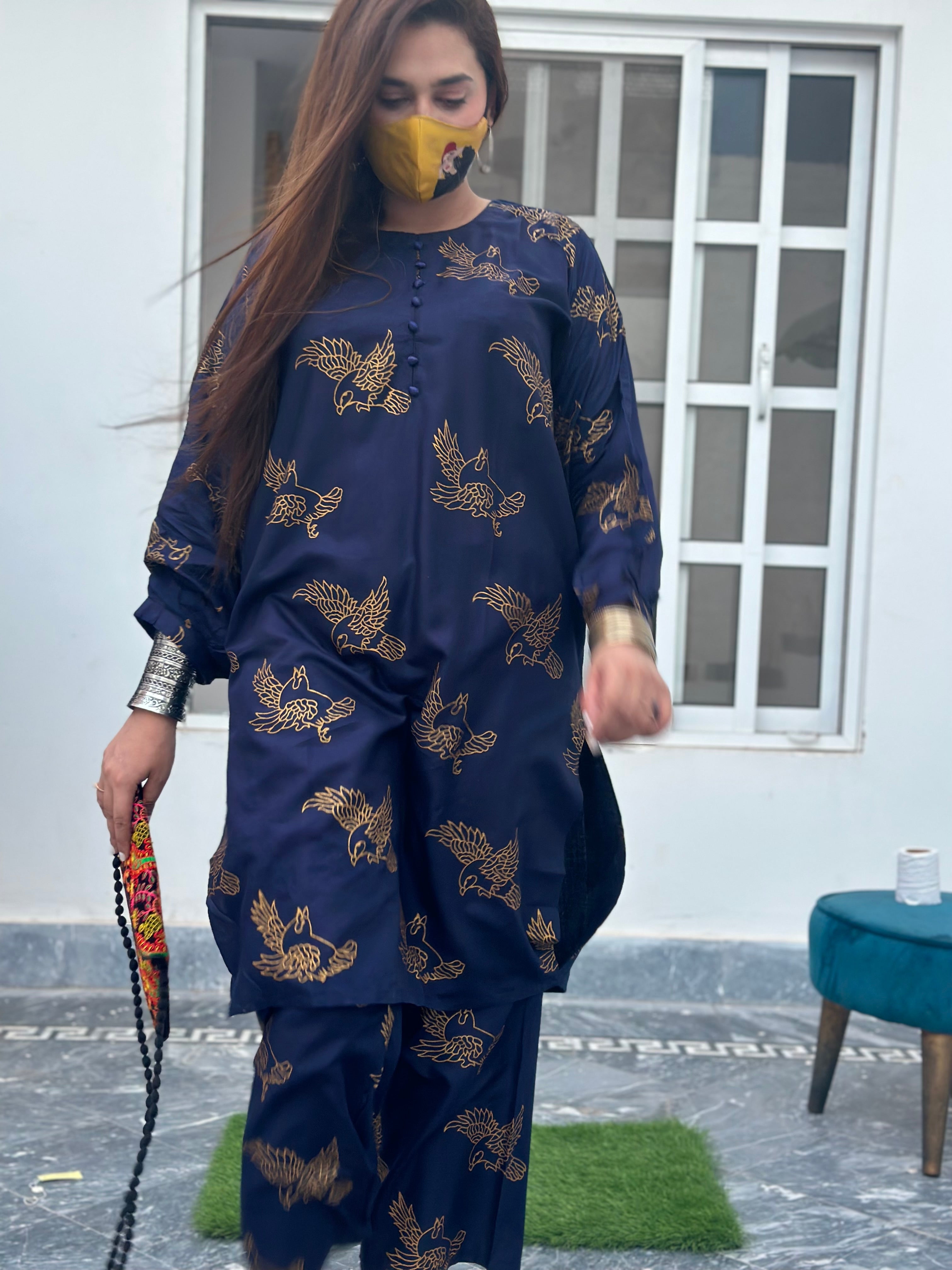 Sparrow Printed Co-Ords – Modern Elegance with a Stylish Print